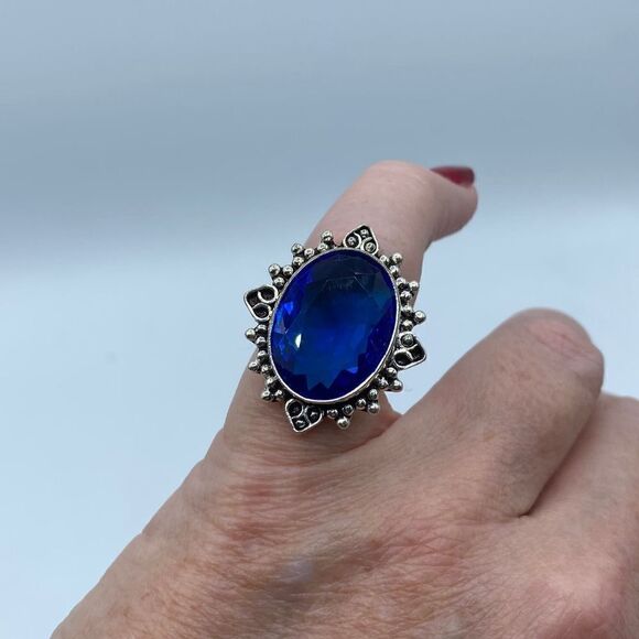 Bi-Color Tourmaline Ring Size 5 - Picture 6 of 7